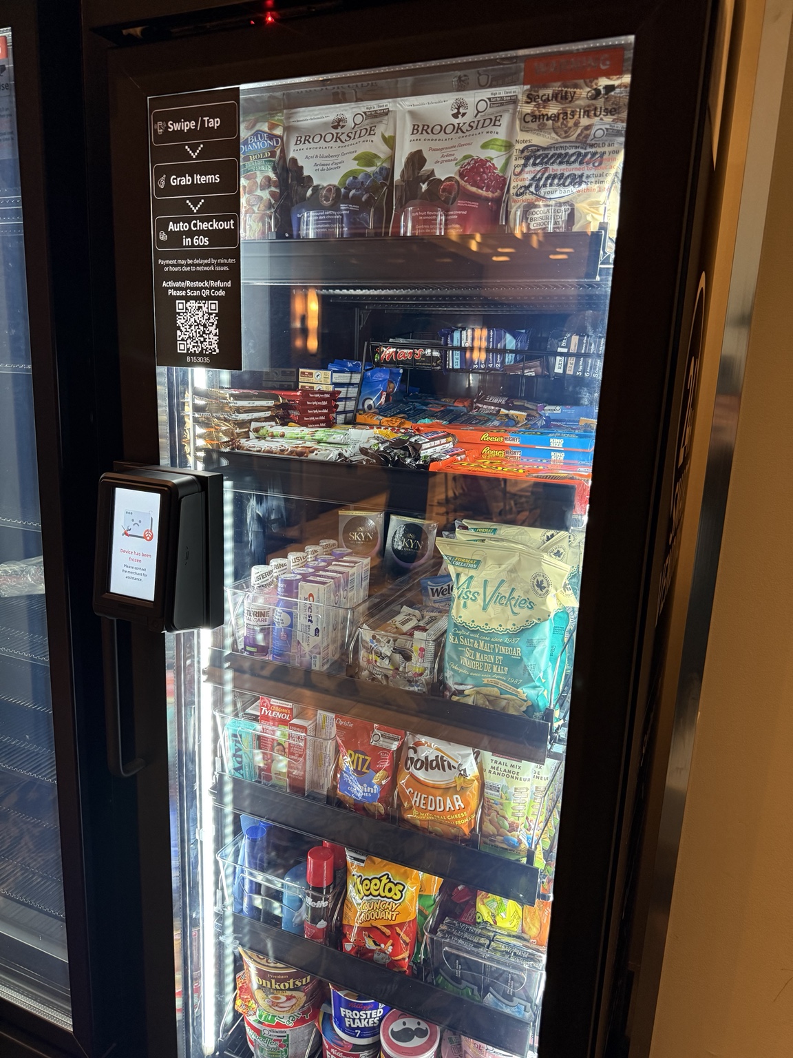 Stocked HAHA AI smart vending machine